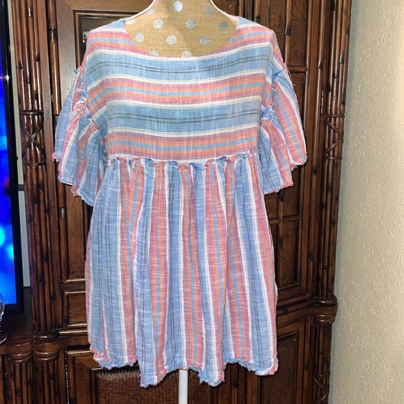 Free People stripped boho western dress 👗 XS - Picture 5 of 8